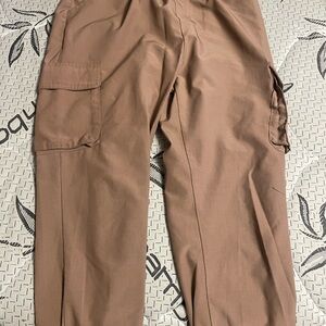 Women's Tan Cargo Joggers